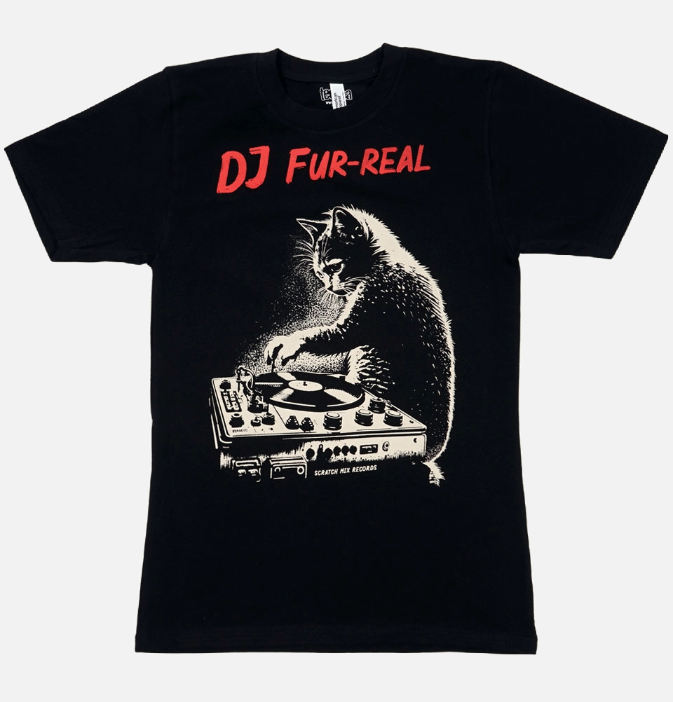 DJ FUR-REAL CAT Unisex T-shirt