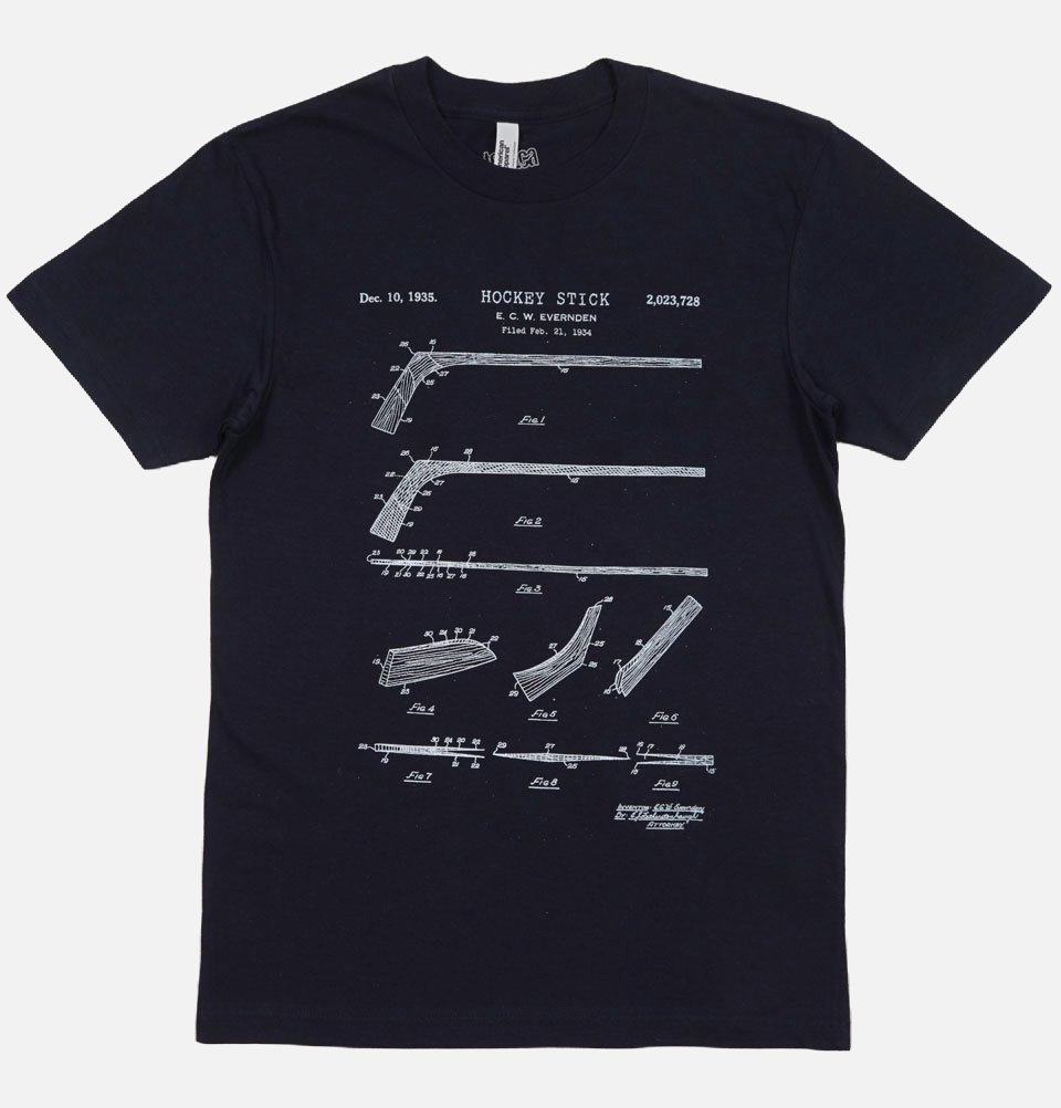 HOCKEY STICK PATENT Unisex T-shirt