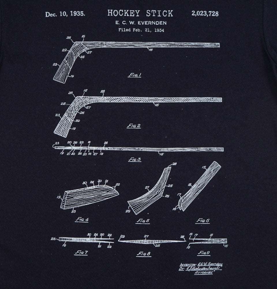 HOCKEY STICK PATENT Unisex T-shirt