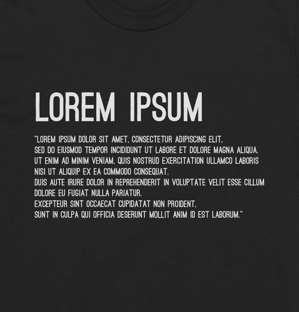 Lorem ipsum Unisex T-shirt