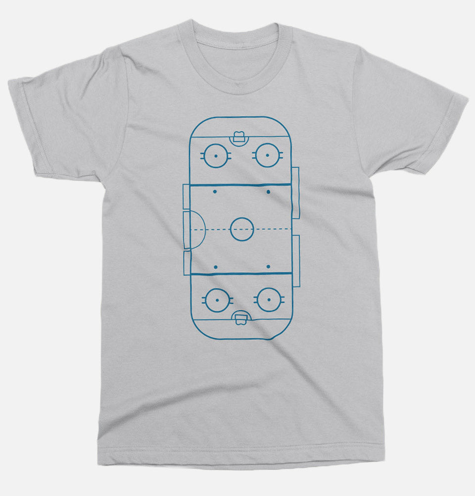 Ice hockey rink court Unisex T-shirt