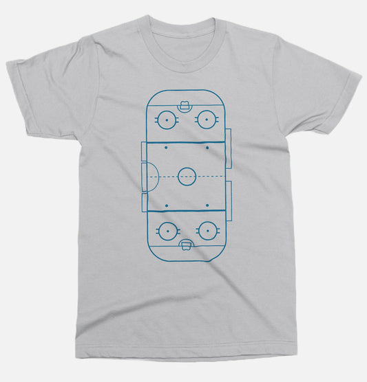 Ice hockey rink court Unisex T-shirt