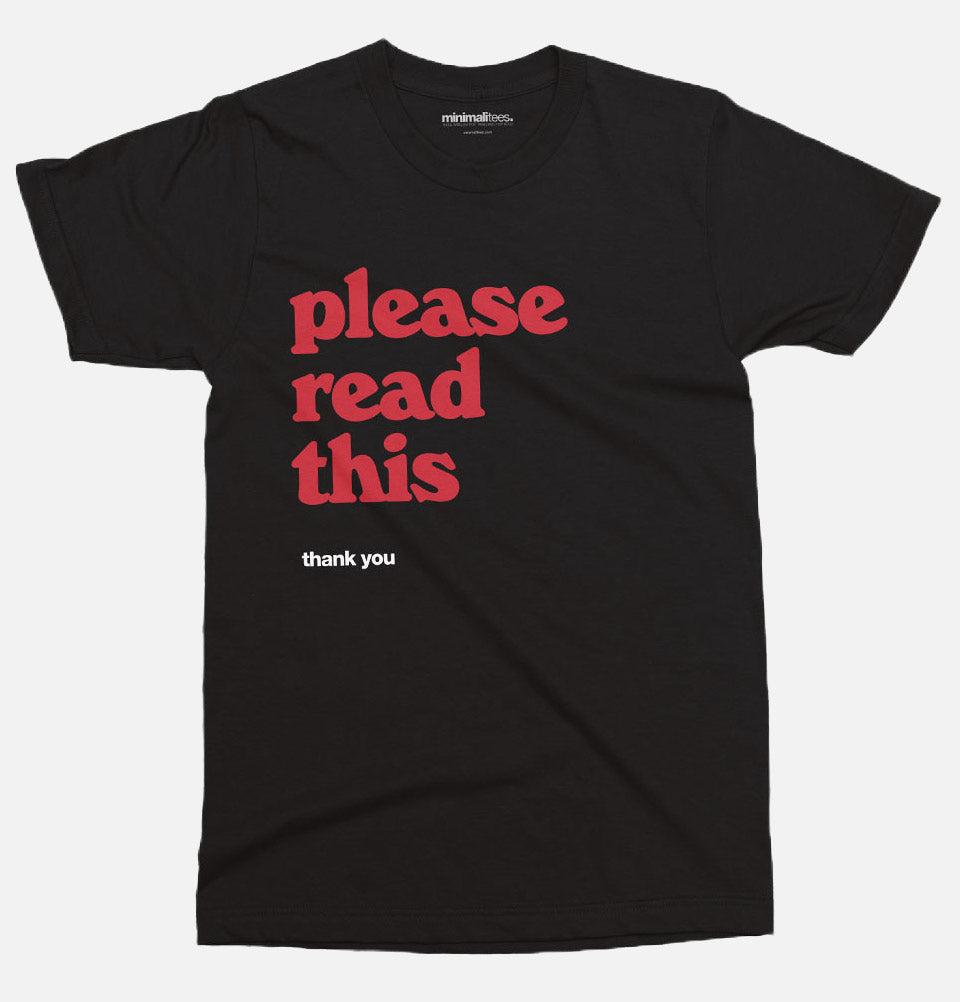 Please Read This Unisex T-shirt
