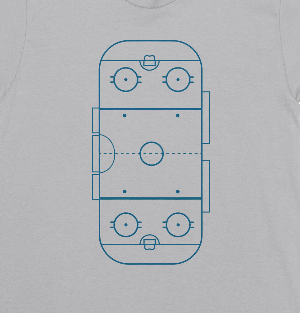 Ice hockey rink court Unisex T-shirt