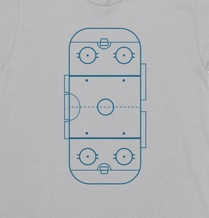 Ice hockey rink court Unisex T-shirt
