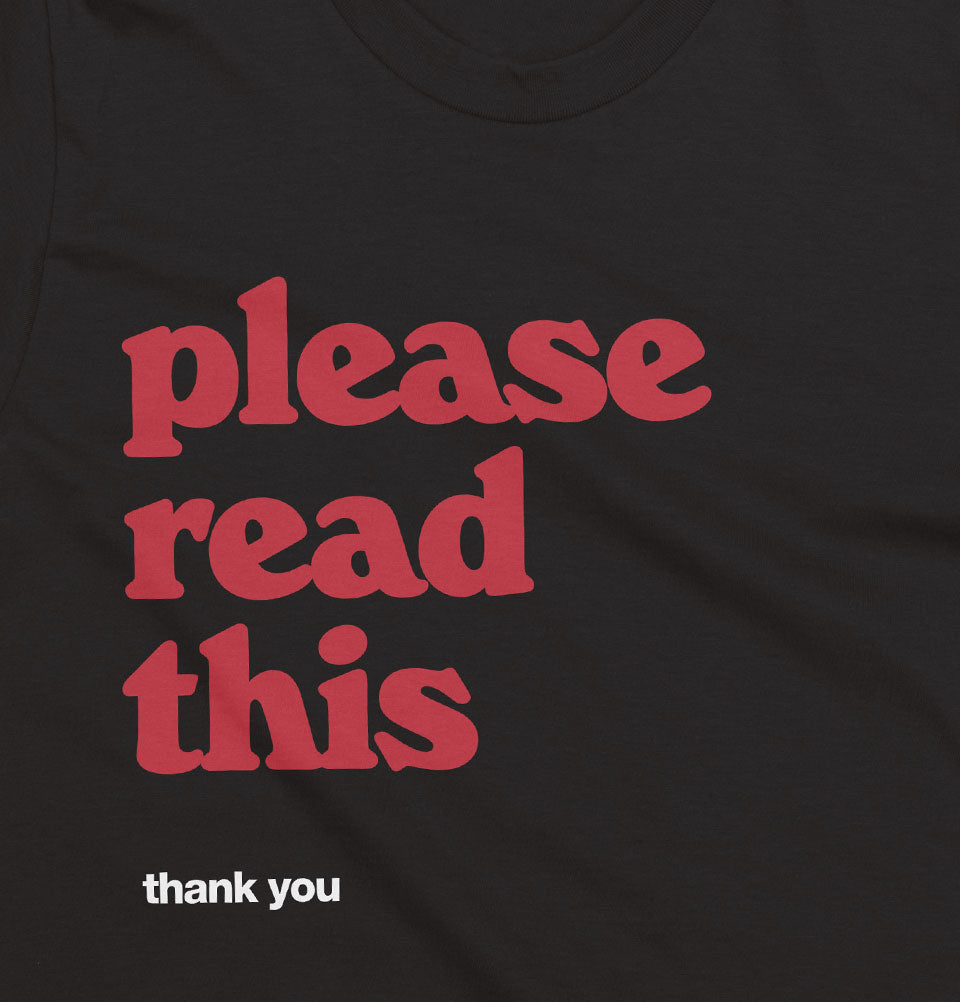 Please Read This Unisex T-shirt